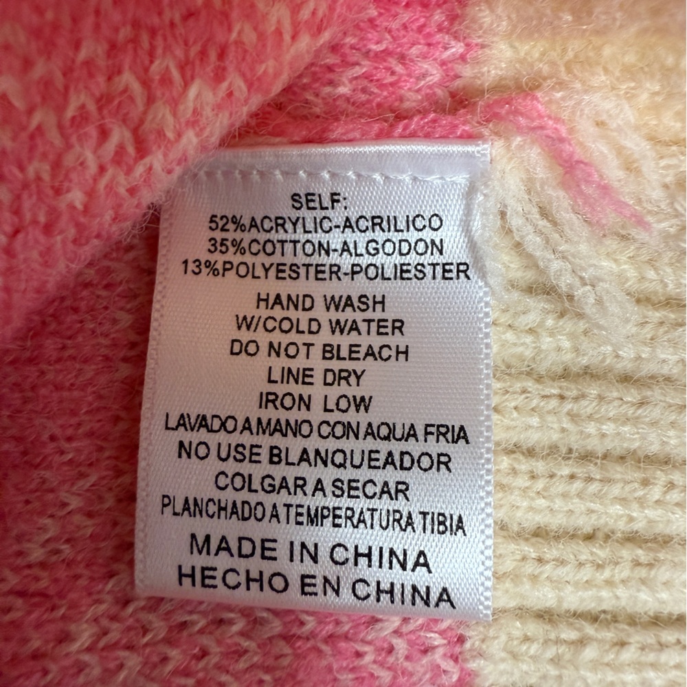 &merci Houndstooth Cardigan V-neck Sweater Women’s Small - Picture 4 of 7